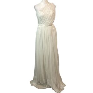 open lace back dress Rent ASOS Design Tulle One Shoulder Maxi main image 1